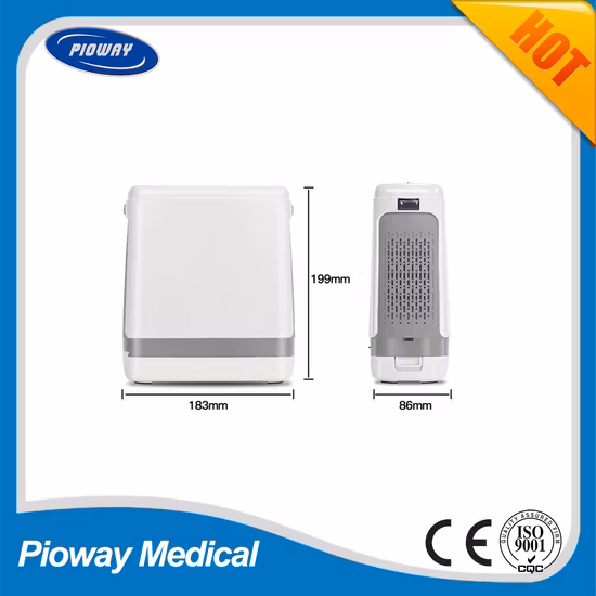 Concentrador de oxigênio portátil 5L com fluxo de pulso Jay-1000p